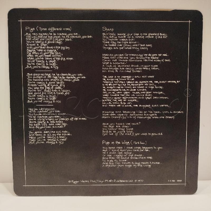 LP PINK FLOYD ANIMALS 1977 HARVEST ITALY GATEFOLD | Mercatino dell'Usato Roma re di roma 4