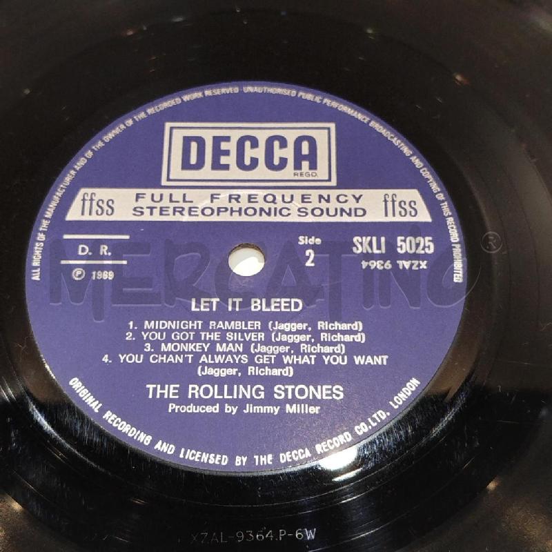 LP ROLLING STONES LET IT BLEED 1969 DECCA UK | Mercatino dell'Usato Roma re di roma 5