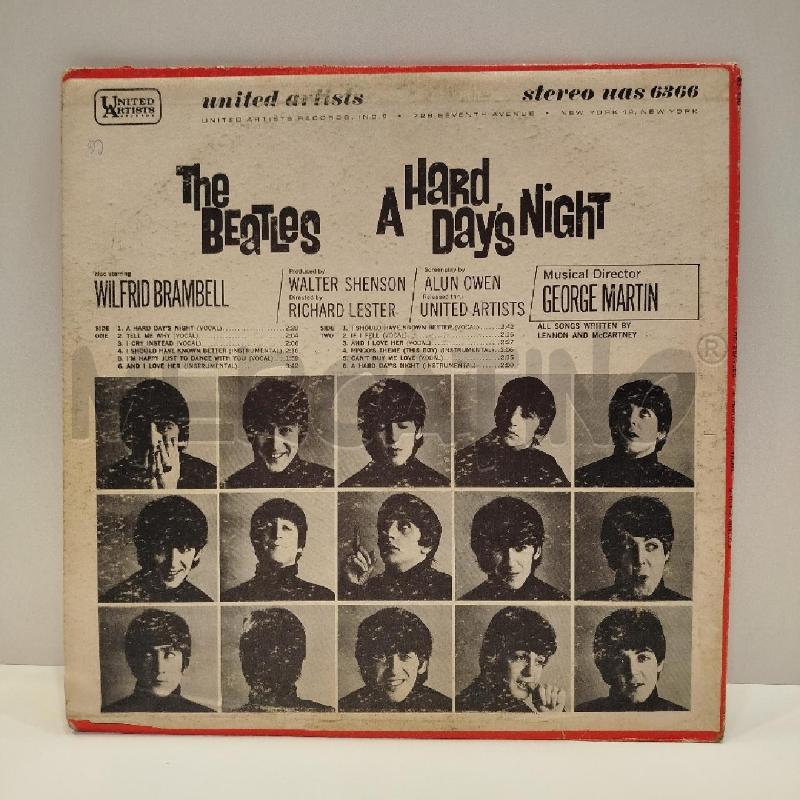 LP THE BEATLES A HARD DAY'S NIGHT (ORIGINAL MOTION PICTURE SOUND TRACK)  | Mercatino dell'Usato Roma re di roma 2