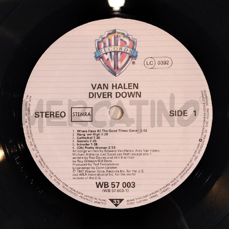 LP VAN HALEN DIVER DOWN 1982 WARNER BROS STAMPA OLANDESE | Mercatino dell'Usato Roma re di roma 5