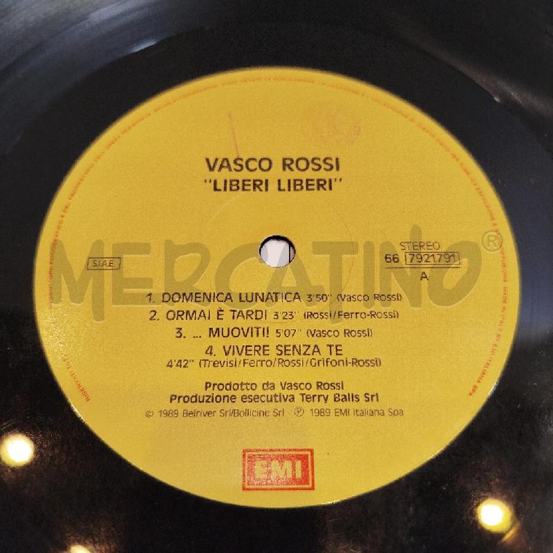 LP VASCO ROSSI LIBERI LIBERI 1989 | Mercatino dell'Usato Roma re di roma 5