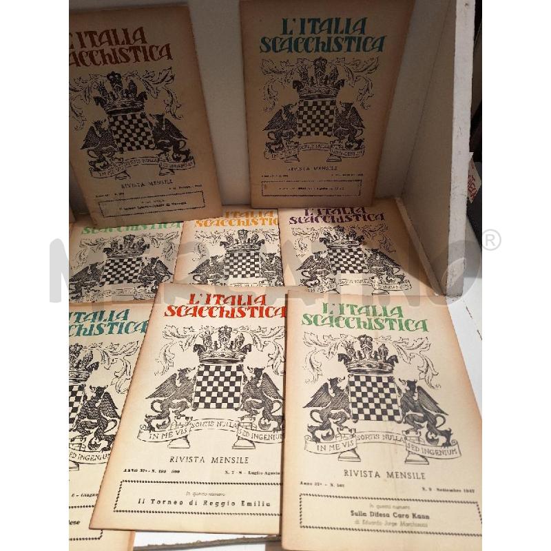 L'ITALIA SCACCHISTICA ANNATA COMPLETA 1947 | Mercatino dell'Usato Roma re di roma 3