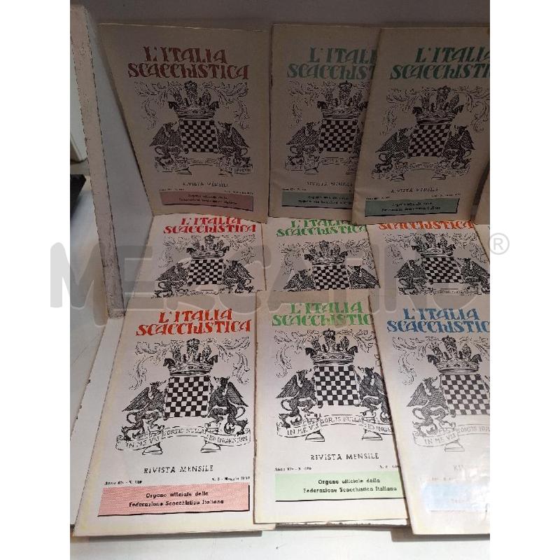L'ITALIA SCACCHISTICA ANNATA COMPLETA 1957 | Mercatino dell'Usato Roma re di roma 2