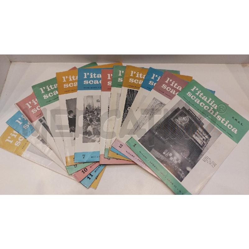 L'ITALIA SCACCHISTICA ANNATA COMPLETA 1967 | Mercatino dell'Usato Roma re di roma 1