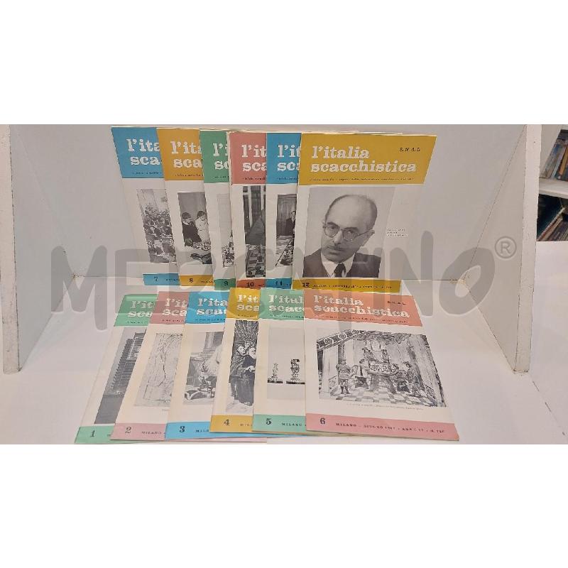 L'ITALIA SCACCHISTICA ANNATA COMPLETA 1967 | Mercatino dell'Usato Roma re di roma 3