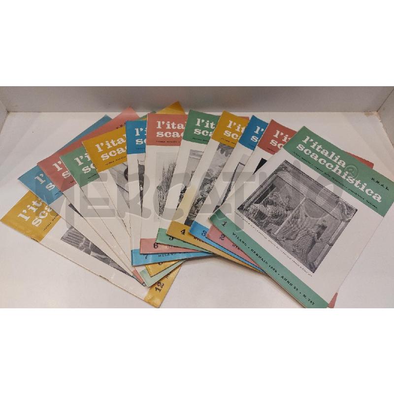 L'ITALIA SCACCHISTICA ANNATA COMPLETA 1968 | Mercatino dell'Usato Roma re di roma 1