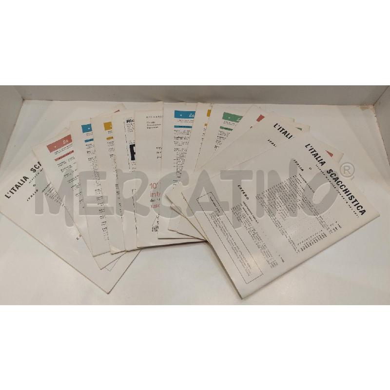 L'ITALIA SCACCHISTICA ANNATA COMPLETA 1968 | Mercatino dell'Usato Roma re di roma 2