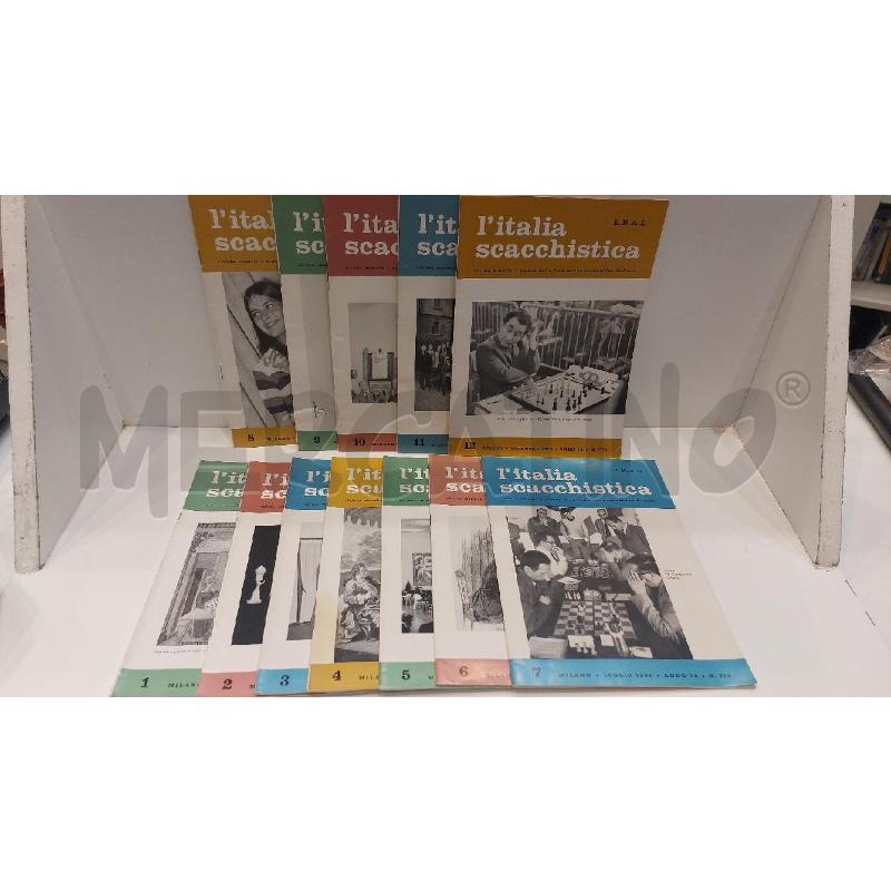 L'ITALIA SCACCHISTICA ANNATA COMPLETA 1968 | Mercatino dell'Usato Roma re di roma 3