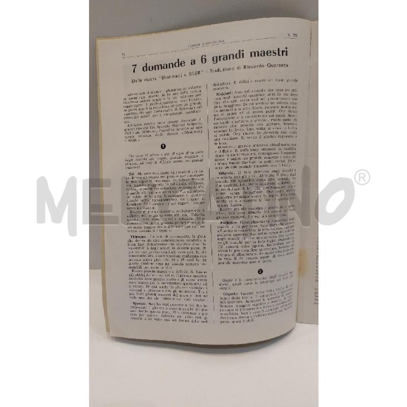 L'ITALIA SCACCHISTICA ANNATA COMPLETA 1968 | Mercatino dell'Usato Roma re di roma 5