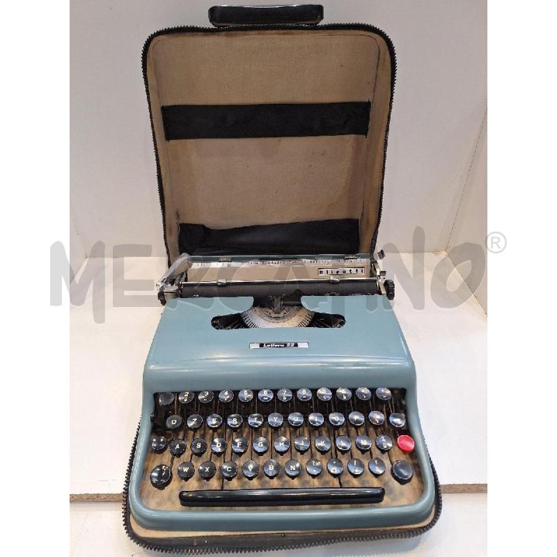  MACCHINA DA SCRIVERE OLIVETTI LETTERA 22 CELESTE CON VALIGETTA | Mercatino dell'Usato Roma re di roma 5
