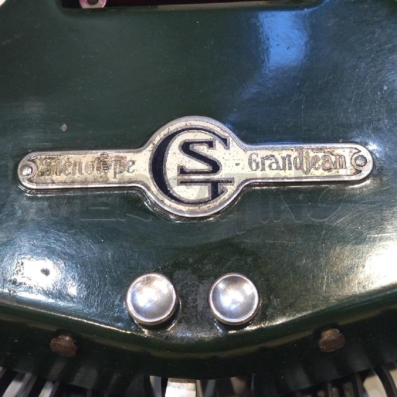 MACCHINA STENOGRAFICA STENOTIPIA GRANDJEAN MOD.1915 VERDE SCURO | Mercatino dell'Usato Roma re di roma 2