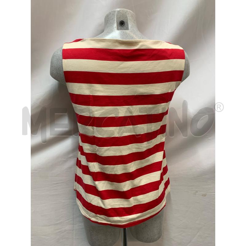 MAGLIA DONNA APUNTOB RIGHE ROSS BIAN  | Mercatino dell'Usato Roma re di roma 3