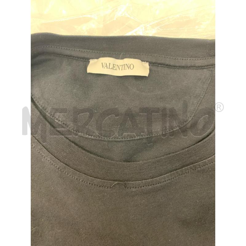 MAGLIA DONNA VALENTINO NERA LOGO ROSA BIANC | Mercatino dell'Usato Roma re di roma 4