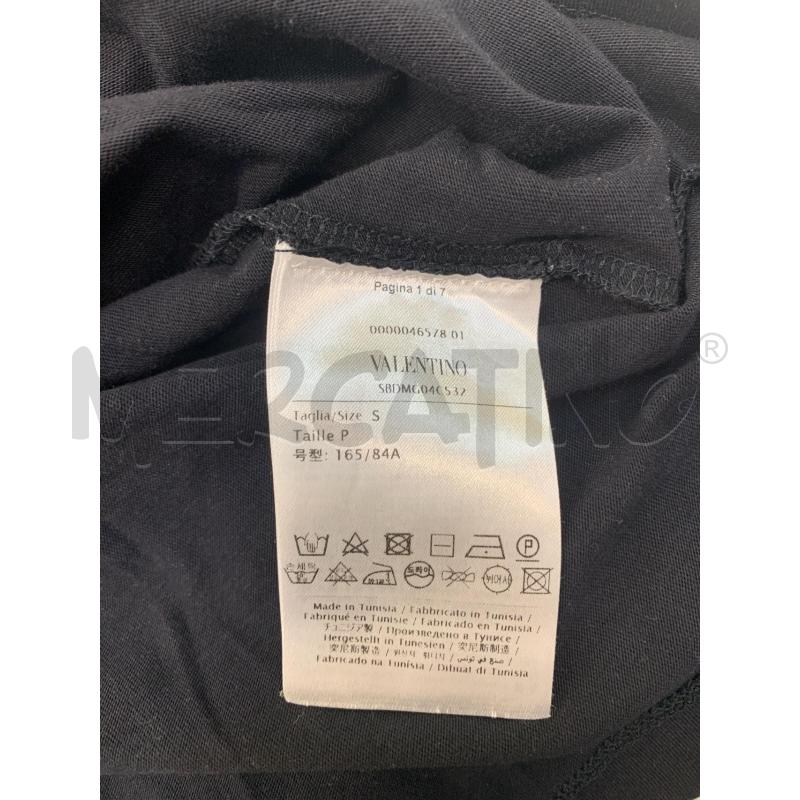 MAGLIA DONNA VALENTINO NERA LOGO ROSA BIANC | Mercatino dell'Usato Roma re di roma 5