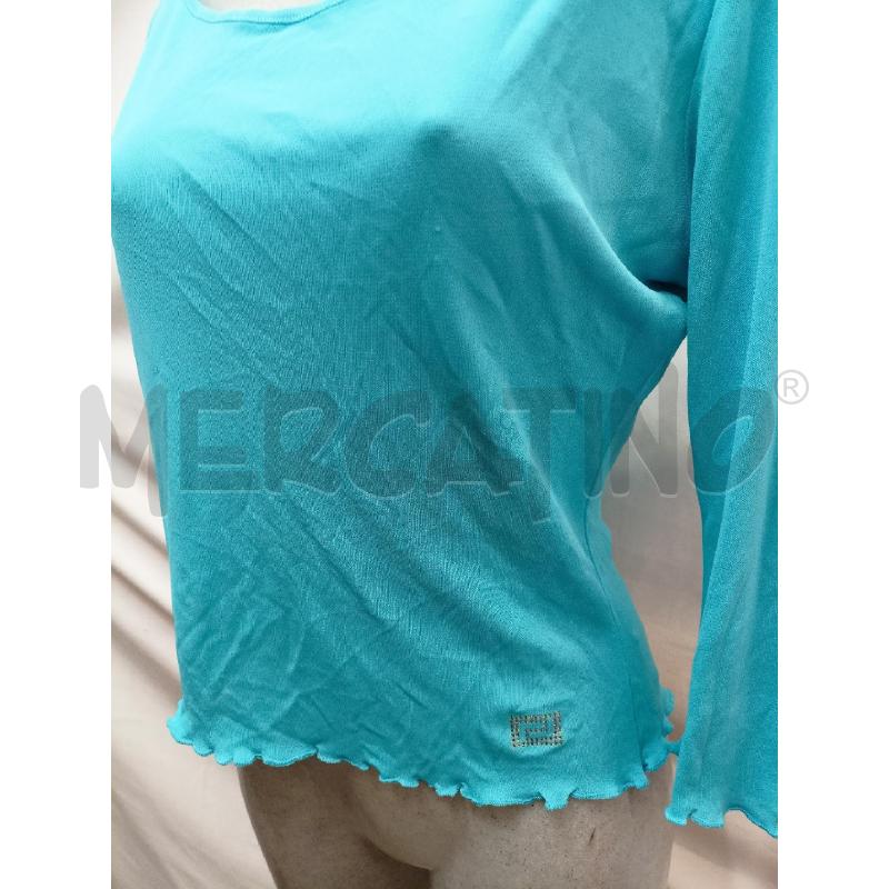 MAGLIA DONNA VERSACE AZZURR  | Mercatino dell'Usato Roma re di roma 4