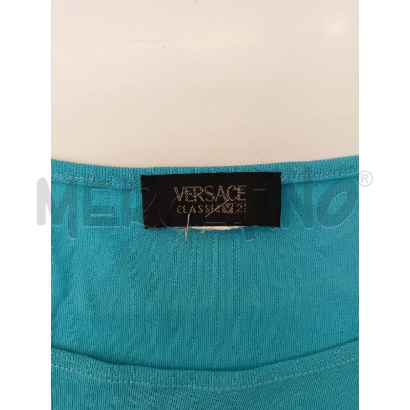 MAGLIA DONNA VERSACE AZZURR  | Mercatino dell'Usato Roma re di roma 5