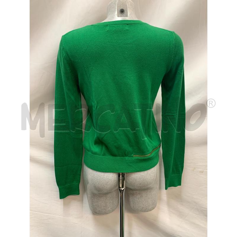 MAGLIA MICHAEL KORS VERDE ZIP GOLD  | Mercatino dell'Usato Roma re di roma 3