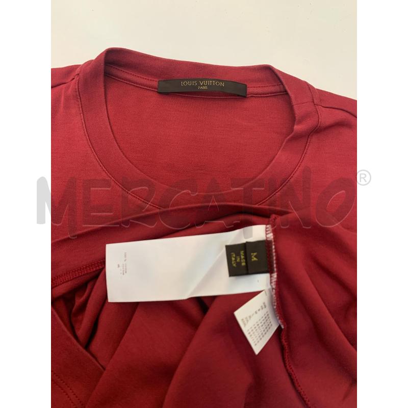 MAGLIA UOMO LUOIS VUITTON ROSSO BORDEAUX  | Mercatino dell'Usato Roma re di roma 5