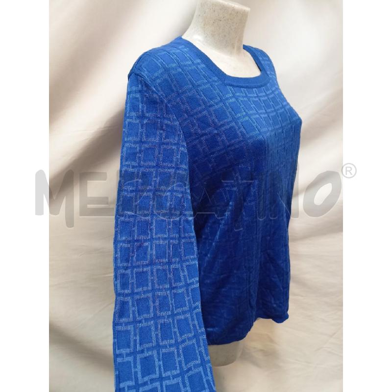 MAGLIA UOMO VERSACE COLLECTION BLU ELETTRICO  | Mercatino dell'Usato Roma re di roma 2