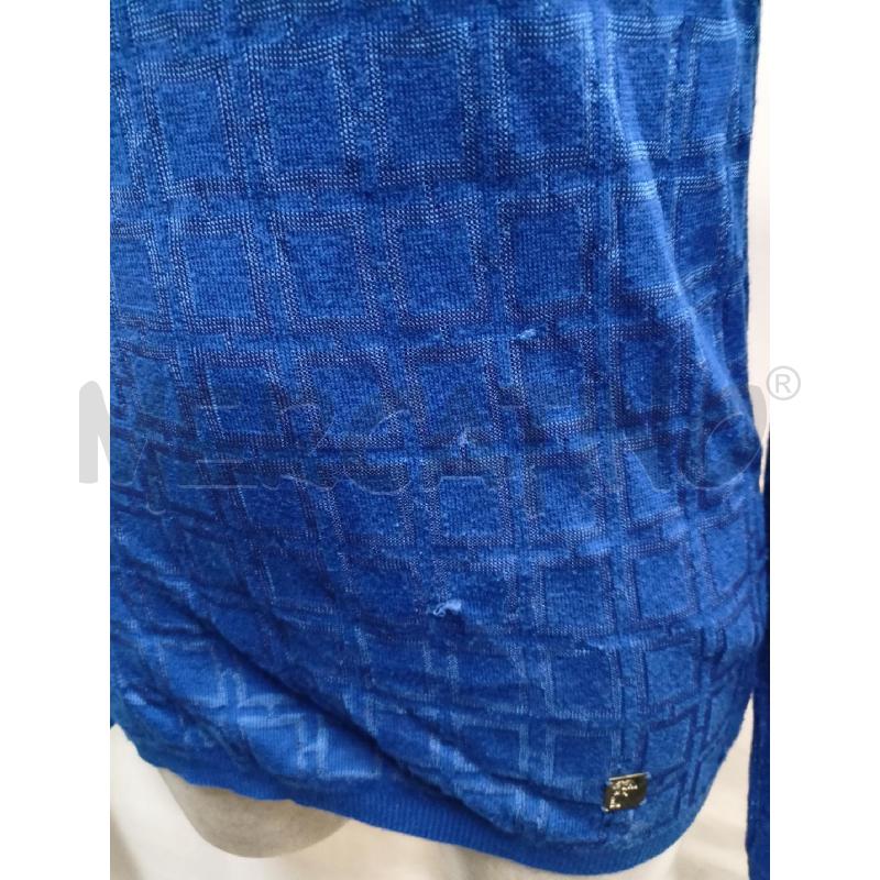 MAGLIA UOMO VERSACE COLLECTION BLU ELETTRICO  | Mercatino dell'Usato Roma re di roma 3