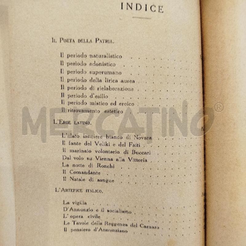 MANDEL GABRIELE D'ANNUNZIO IL POETA DELLA PATRIA  | Mercatino dell'Usato Roma re di roma 4