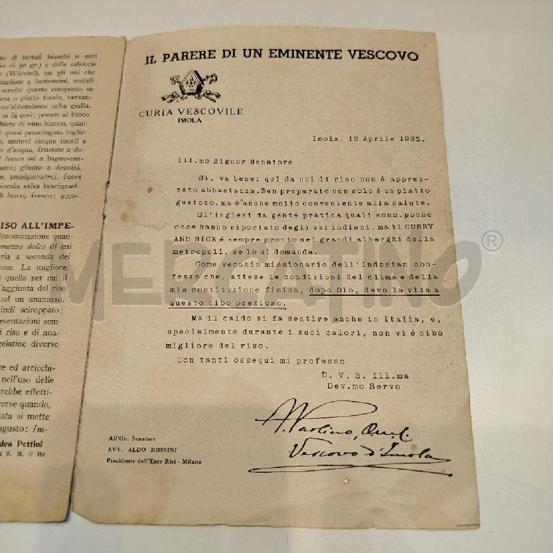 MANGIATE RISO 1933 OPUSCOLO ALIMENTAZIONE FASCISTA | Mercatino dell'Usato Roma re di roma 4