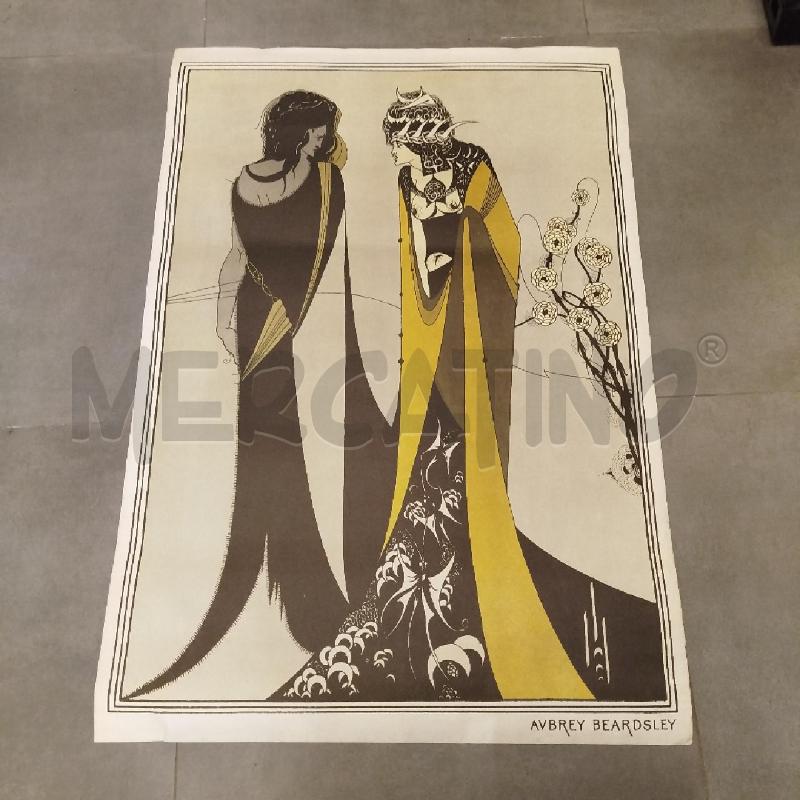 MANIFESTO AUBREY BEARDSLEY MISURA 100X70 CM | Mercatino dell'Usato Roma re di roma 1