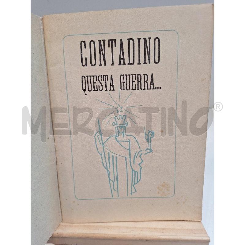 MANLIO POMPEI CONTADINO QUESTA GUERRA 1942 LA VITTORIA EDITRICE | Mercatino dell'Usato Roma re di roma 3