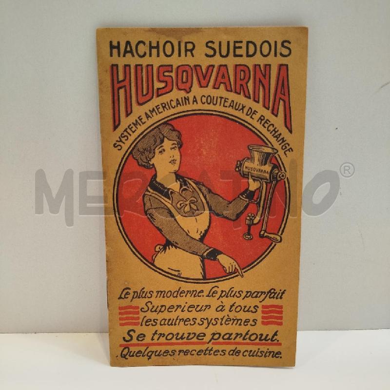 MANUALETTO D'EPOCA ILLUSTRATO MACININO HUSQVARNA 1919 LINGUA FRANCESE | Mercatino dell'Usato Roma re di roma 1