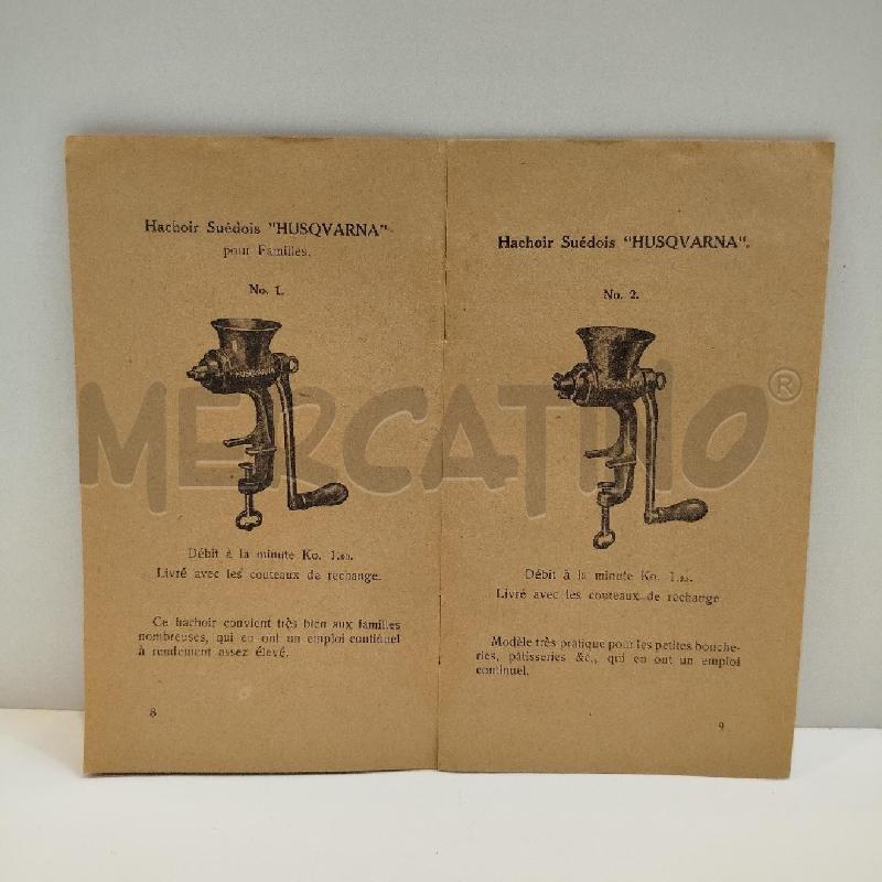 MANUALETTO D'EPOCA ILLUSTRATO MACININO HUSQVARNA 1919 LINGUA FRANCESE | Mercatino dell'Usato Roma re di roma 5