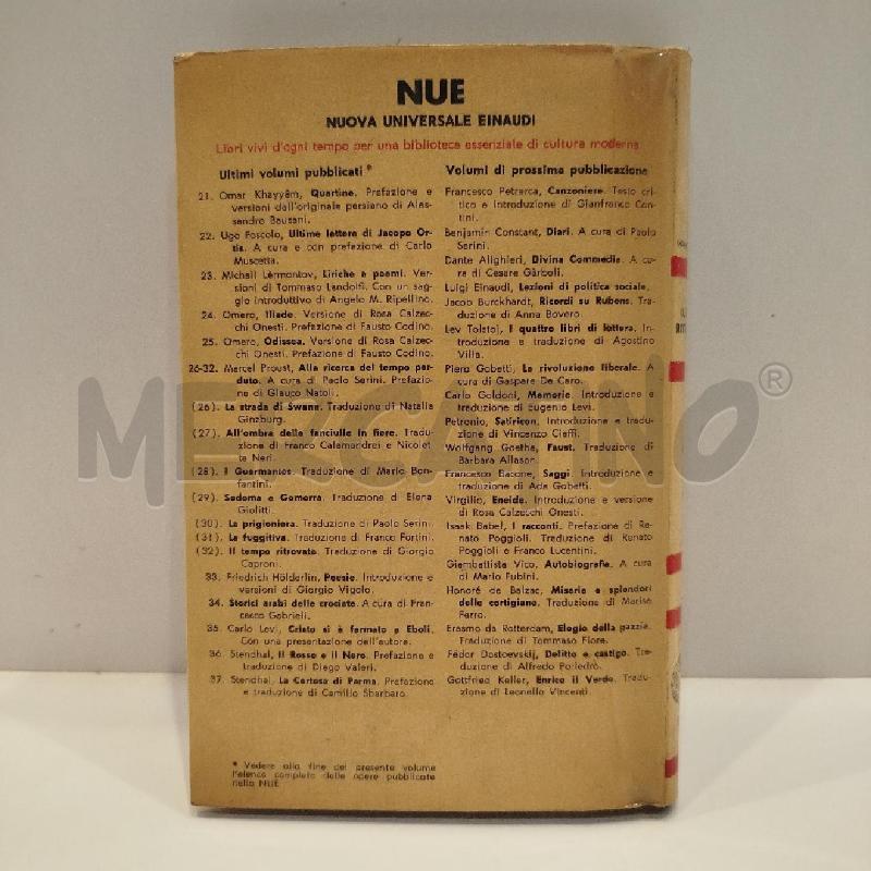MARCEL PROUST IL TEMPO RITROVATO 1963 EINAUDI PRIMA EDIZIONE | Mercatino dell'Usato Roma re di roma 2