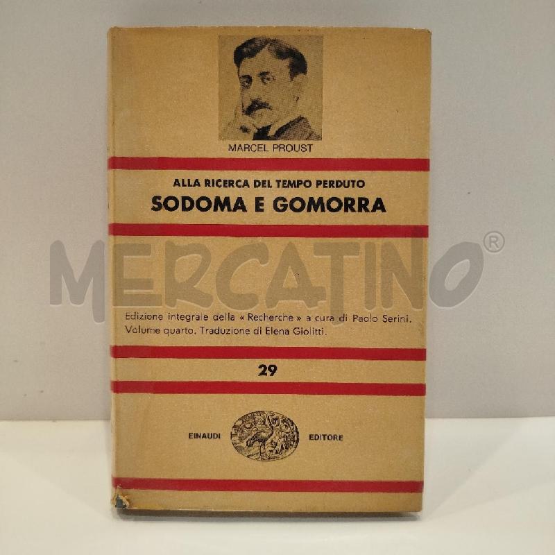MARCEL PROUST SODOMA E GOMORRA 1963 EINAUDI PRIMA EDIZIONE | Mercatino dell'Usato Roma re di roma 1
