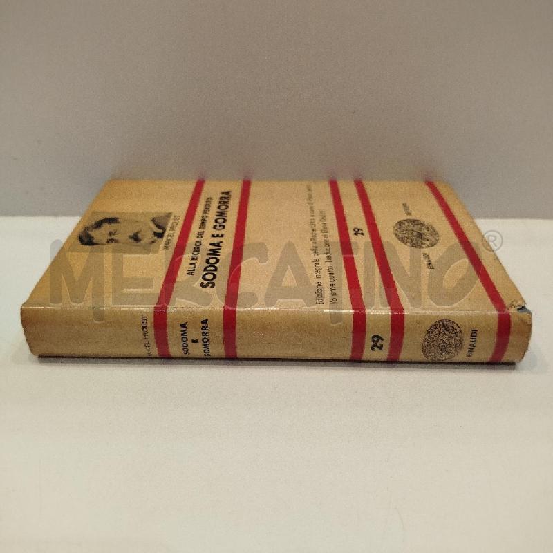 MARCEL PROUST SODOMA E GOMORRA 1963 EINAUDI PRIMA EDIZIONE | Mercatino dell'Usato Roma re di roma 3