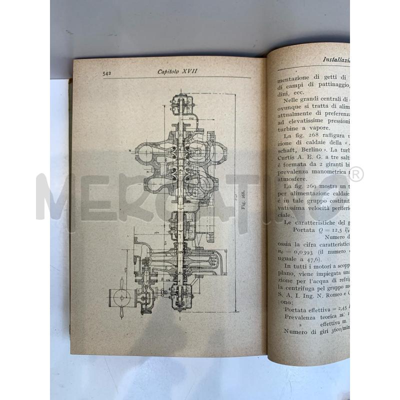 MARIO MEDICI POMPE CENTRIFUGHE 1927 MANUALE HOEPLI | Mercatino dell'Usato Roma re di roma 4