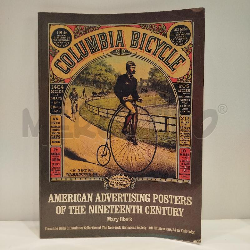 MARY BLACK AMERICAN ADVERTISING POSTERS OF THE NINETEENTH CENTURY 1978 DOVER | Mercatino dell'Usato Roma re di roma 1