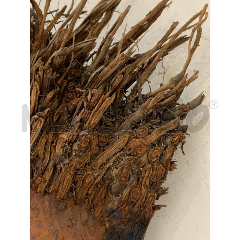 MASCHERA AFRICANA 70X35 VOLTO BARBA NERA CAPELLI RAMI | Mercatino dell'Usato Roma re di roma 3