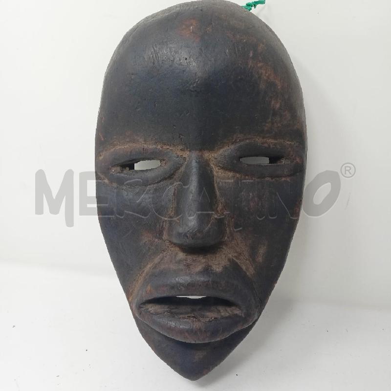 MASCHERA LEGNO AFRICANA COSTA D'AVORIO MENTO A PUNTA | Mercatino dell'Usato Roma re di roma 1