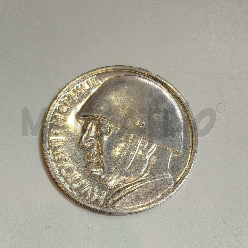 MEDAGLIA 20 LIRE MUSSOLINI 1918 1928  | Mercatino dell'Usato Roma re di roma 1