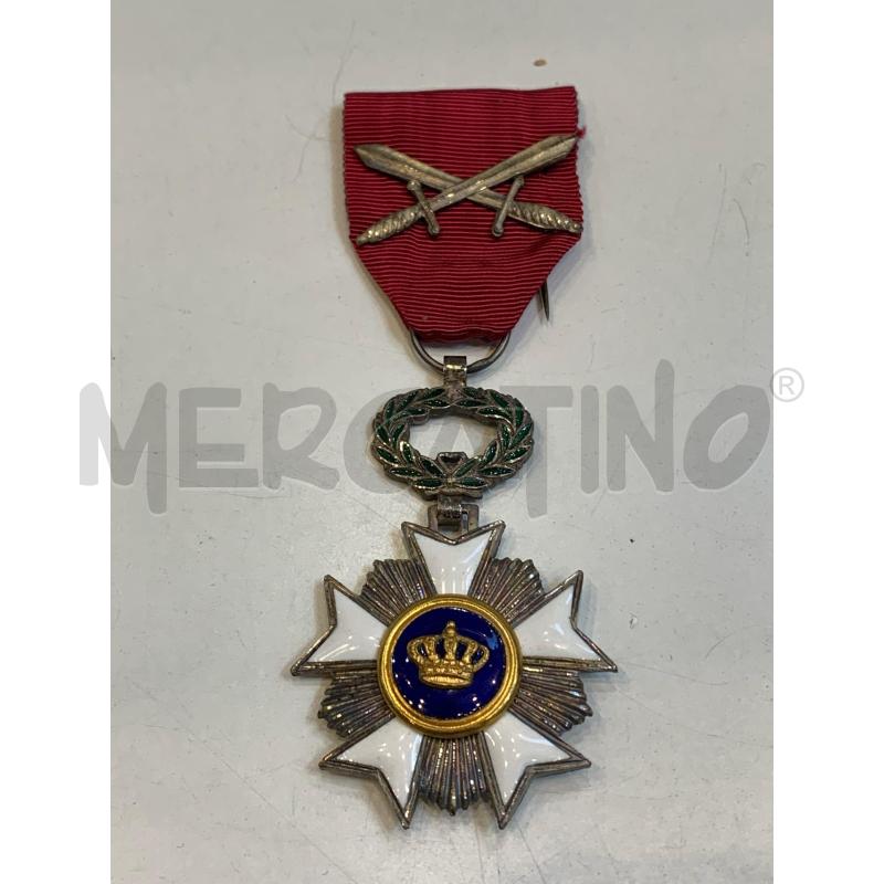 MEDAGLIA CROCE DA CAVALIERE DELL'ORDINE DELLA CORONA BELGA | Mercatino dell'Usato Roma re di roma 1