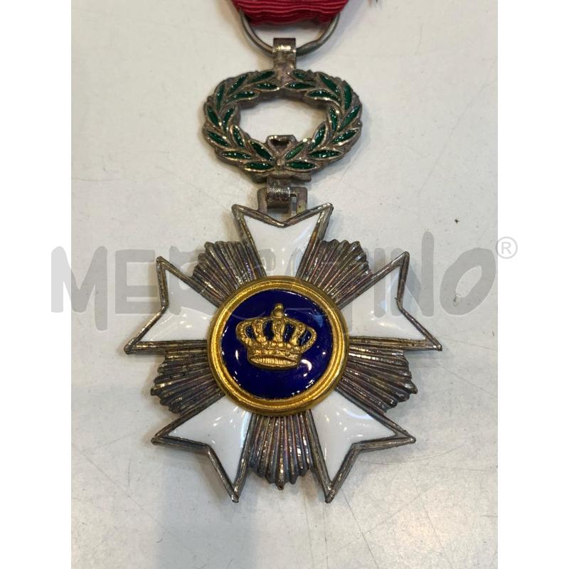 MEDAGLIA CROCE DA CAVALIERE DELL'ORDINE DELLA CORONA BELGA | Mercatino dell'Usato Roma re di roma 2