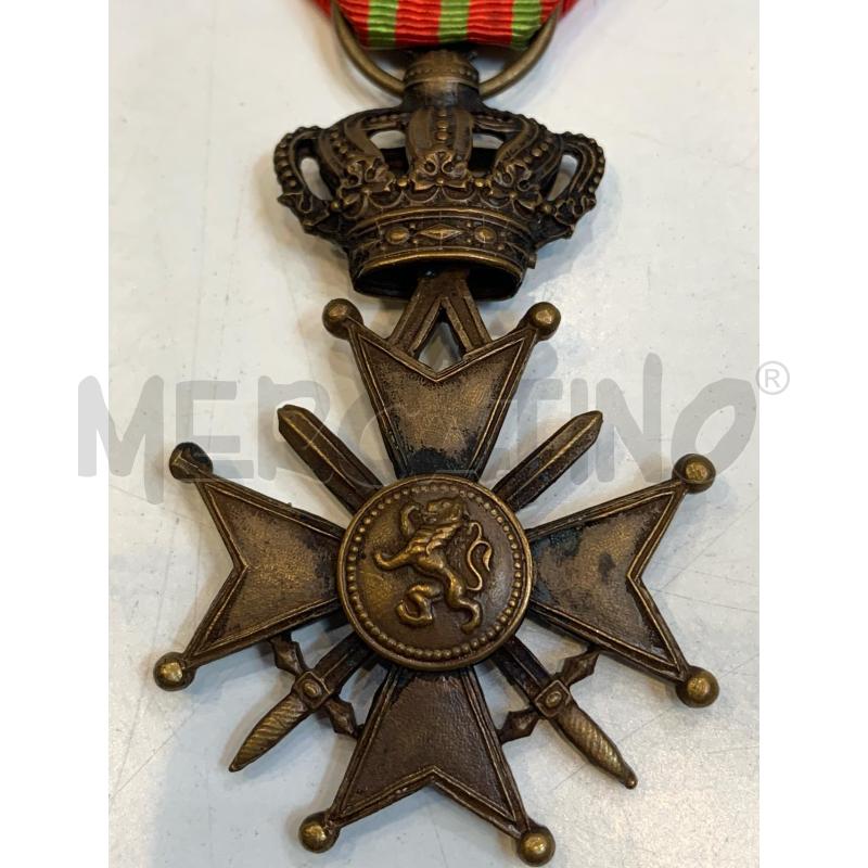 MEDAGLIA CROCE DI GUERRA BELGA ISTITUITA NEL 1915 | Mercatino dell'Usato Roma re di roma 2