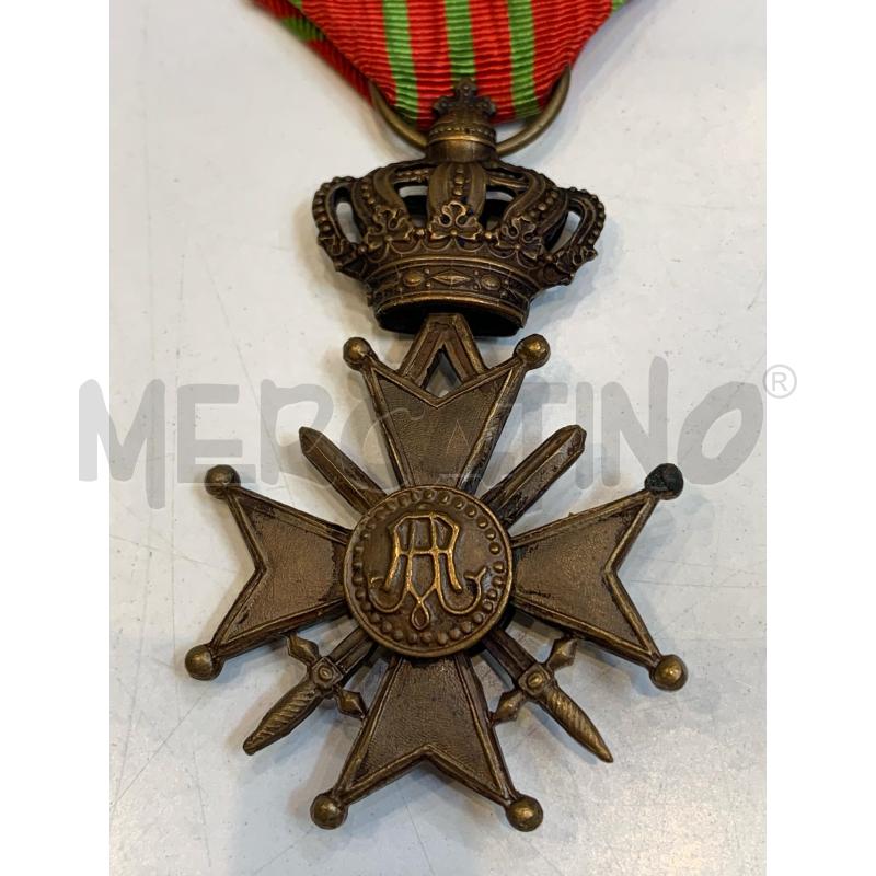 MEDAGLIA CROCE DI GUERRA BELGA ISTITUITA NEL 1915 | Mercatino dell'Usato Roma re di roma 3