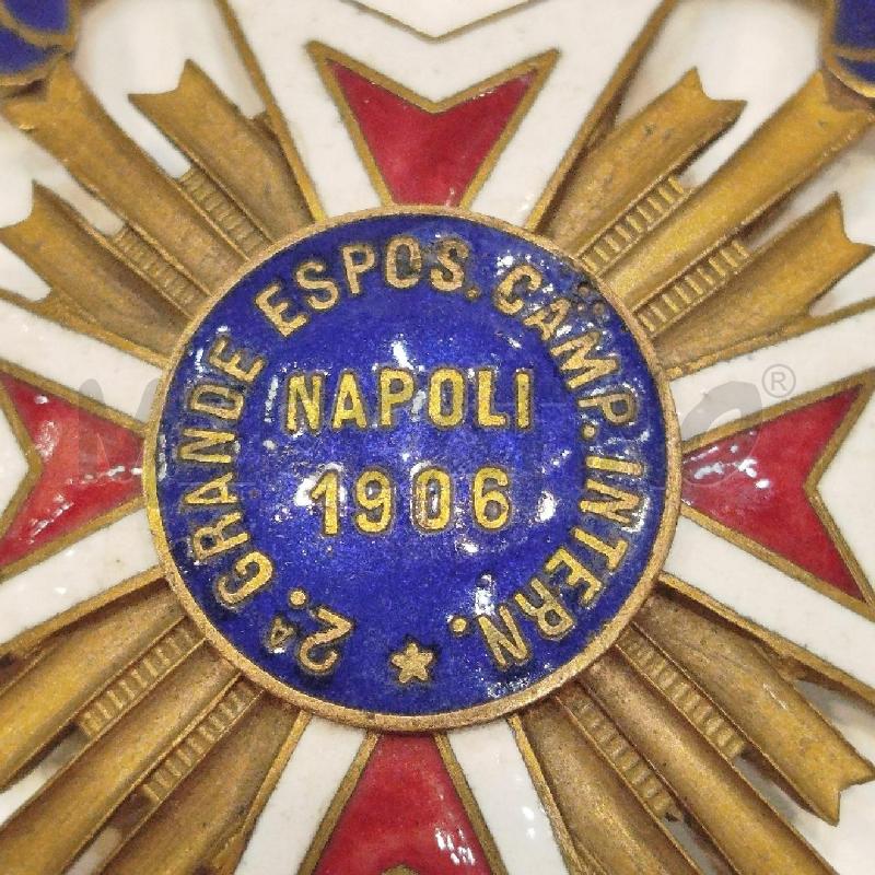 MEDAGLIA GRAN PREMIO GRANDE ESPOSIZIONE CAMPIONARIA INTERNAZIONALE 1906 NAPOLI | Mercatino dell'Usato Roma re di roma 2