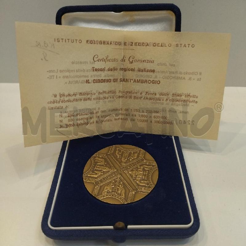 MEDAGLIA IL CIBORIO DI SANT'AMBROGIO NUMERATA 2240/3000 | Mercatino dell'Usato Roma re di roma 5