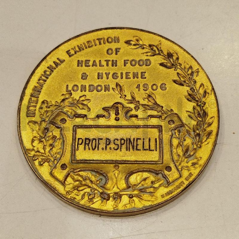MEDAGLIA INTERNATIONAL EXHIBITION HEALTH FOOD HYGIENE 1906 LONDON | Mercatino dell'Usato Roma re di roma 2