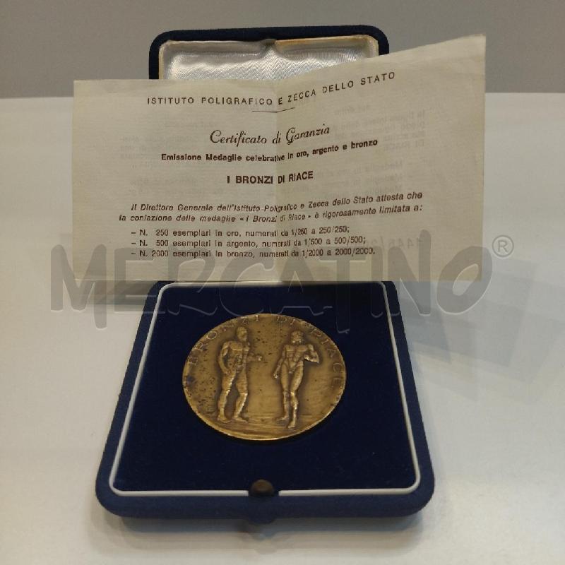 MEDAGLIA I BRONZI DI RIACE NUMERATA 1445/2000 | Mercatino dell'Usato Roma re di roma 5