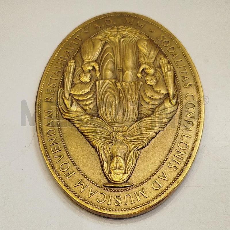 MEDAGLIA SODALITAS CONFALONIS AD MUSICAM FOVENDAM RESTAURAVIT 2000 | Mercatino dell'Usato Roma re di roma 2