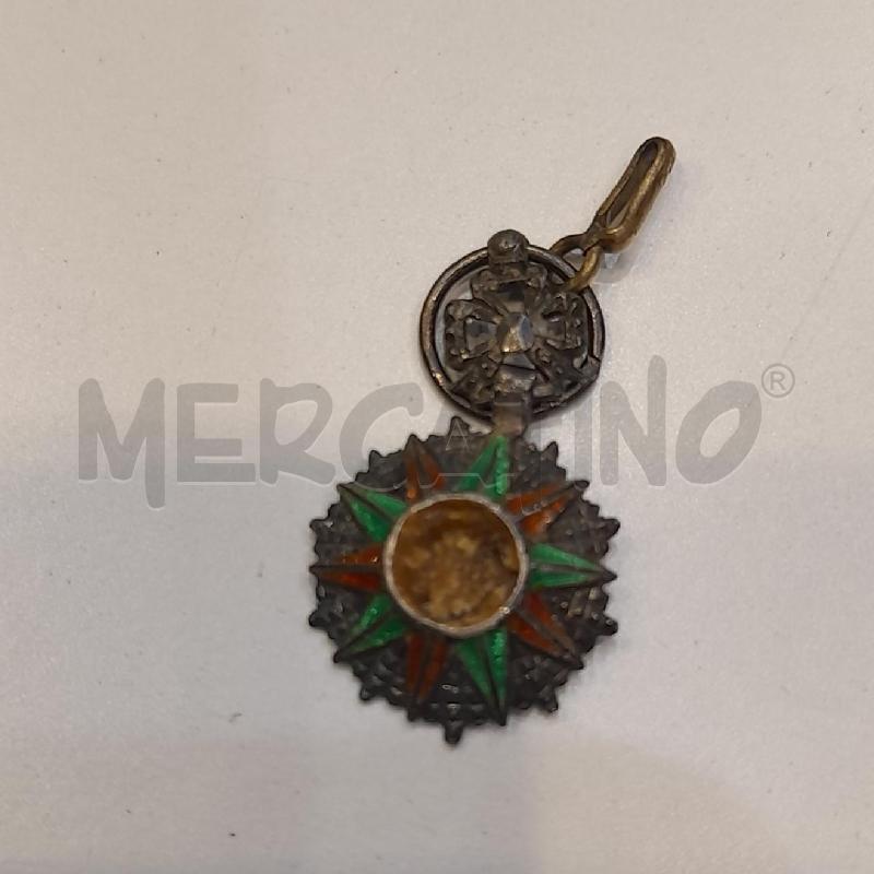 MEDAGLIETTA CROCE ORDINE EQUESTRE NICHAN IFTIKAR TUNISIA | Mercatino dell'Usato Roma re di roma 1