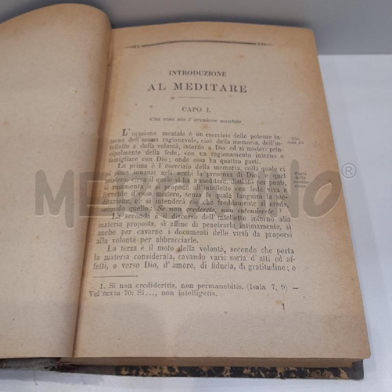 MEDITAZIONI DEL PADRE LUIGI DA PONTE 1892 | Mercatino dell'Usato Roma re di roma 4