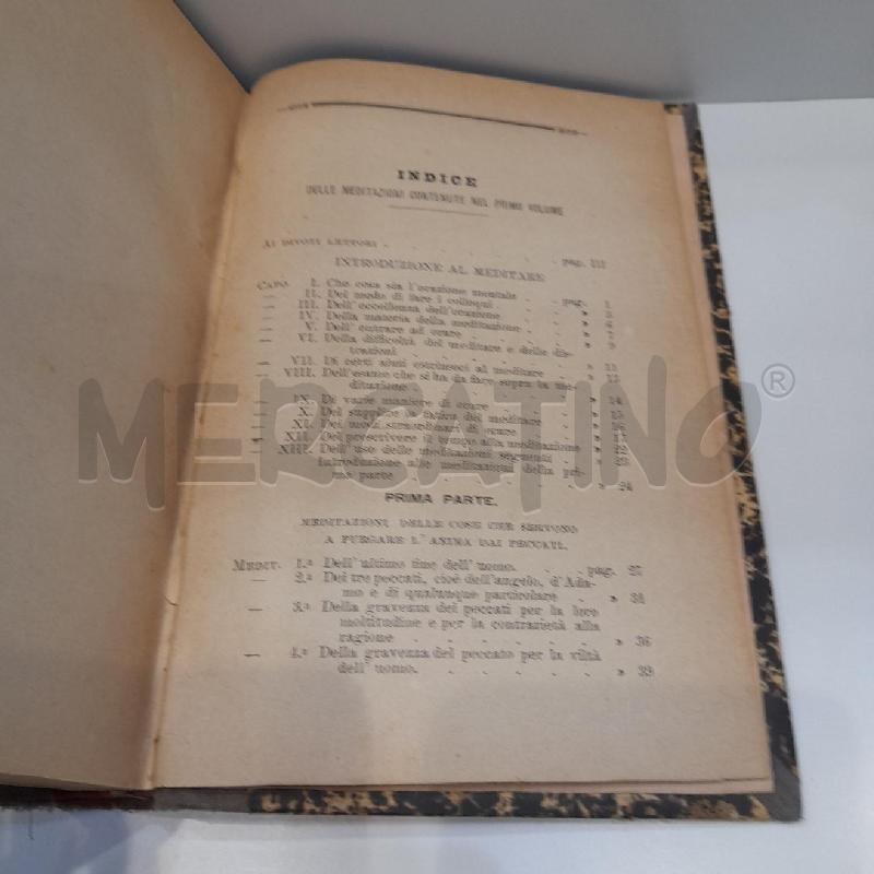 MEDITAZIONI DEL PADRE LUIGI DA PONTE 1892 | Mercatino dell'Usato Roma re di roma 5